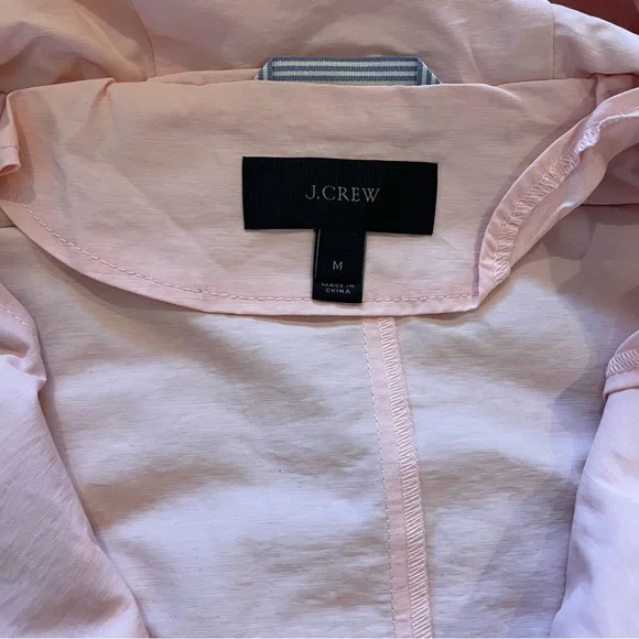 J Crew Perfect Lightweight Jacket Pink Blush Size Medium - Picture 12 of 14
